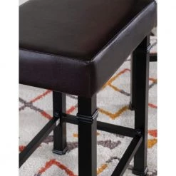 Austin 3-Piece Rustin Brown Bar Table Set by Linon Home Decor -Linon Home Decor Shop rustin brown linon home decor dining room sets 030413mtl01u 1f 1000