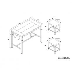 Austin 3-Piece Rustin Brown Bar Table Set by Linon Home Decor -Linon Home Decor Shop rustin brown linon home decor dining room sets 030413mtl01u 40 1000