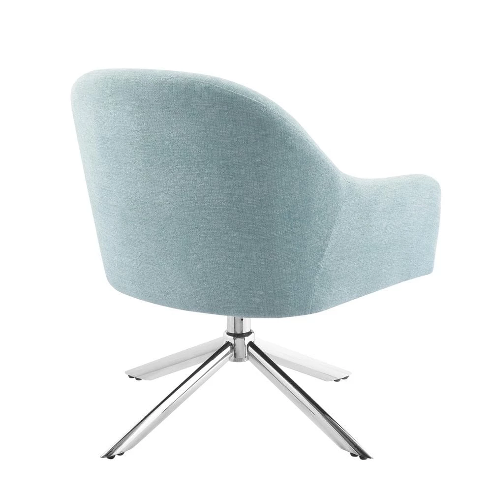 Joslyn Capri Swivel Polyester Fabric Accent Chair by Linon Home Decor 6 Joslyn Capri Swivel Polyester Fabric Accent Chair by Linon Home Decor - Image 4