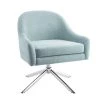 Joslyn Capri Swivel Polyester Fabric Accent Chair by Linon Home Decor -Linon Home Decor Shop seafoam green linon home decor accent chairs thd04089 64 1000