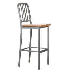 Washington 17.5 in. W x 16.5 in. D x 45 in. H Metal Barstool (Carton of 2) by Linon Home Decor -Linon Home Decor Shop silver linon home decor bar stools thdac03638 c3 1000