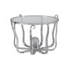 Okemo 31 W in. Silver Octopus Round Glass Top Coffee Table by Linon Home Decor 2 Okemo 31 W in. Silver Octopus Round Glass Top Coffee Table by Linon Home Decor -Linon Home Decor Shop silver linon home decor coffee tables hd221872 64 1000