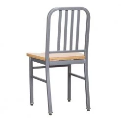 Corbin Silver Metal Dining Chair with Wood Seat (Set of 2) by Linon Home Decor -Linon Home Decor Shop silver linon home decor dining chairs thdac3737 4f 1000