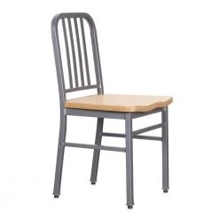 Corbin Silver Metal Dining Chair with Wood Seat (Set of 2) by Linon Home Decor -Linon Home Decor Shop silver linon home decor dining chairs thdac3737 c3 1000