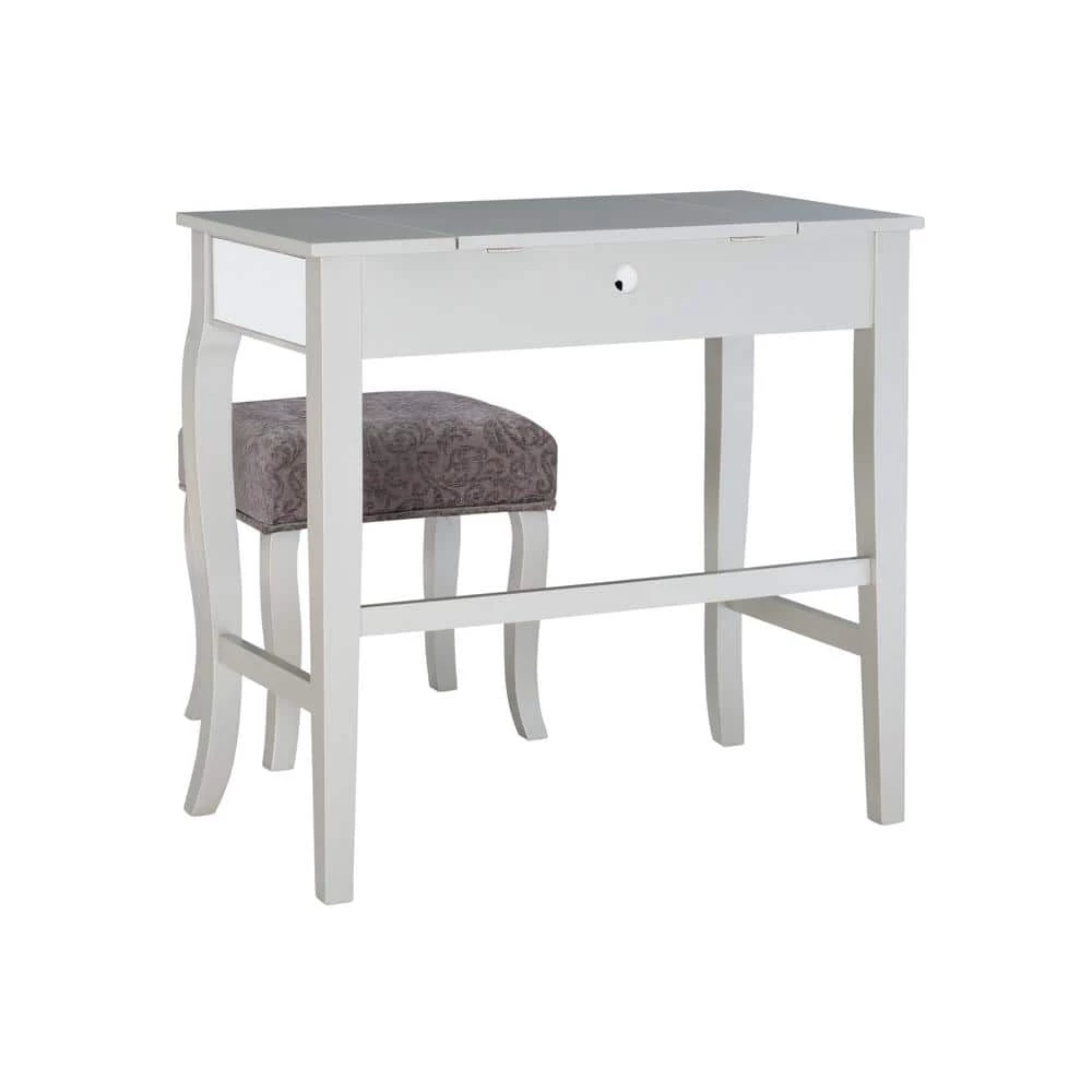 Harper 2-Piece Silver Vanity Set by Linon Home Decor 7 Harper 2-Piece Silver Vanity Set by Linon Home Decor - Image 5