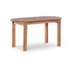 Adirondack 36 in. Teak Medium Oval Wood Coffee Table by Linon Home Decor