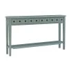 Robin 60 in. W Teal Rectangle Wood Top Long Console Table by Linon Home Decor -Linon Home Decor Shop teal linon home decor console tables hd221850 64 1000