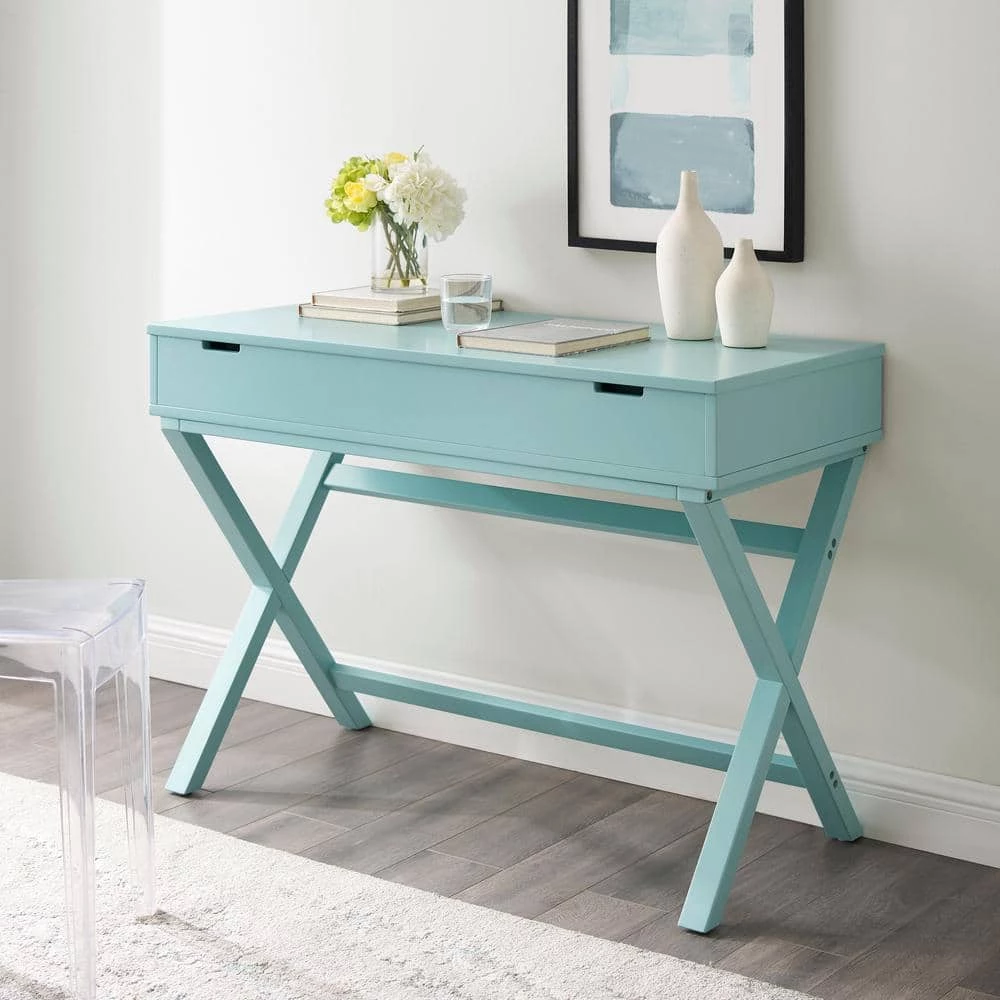 Peggy Turquoise Lift Top 42 in. wide Stand Up Desk by Linon Home Decor 13 Peggy Turquoise Lift Top 42 in. wide Stand Up Desk by Linon Home Decor - Image 11