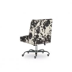 24 in. Width Udder Madness Fabric Task Chair with Adjustable Height by Linon Home Decor 17 24 in. Width Udder Madness Fabric Task Chair with Adjustable Height by Linon Home Decor -Linon Home Decor Shop udder madness linon home decor task chairs 178404blk01u 4f 1000