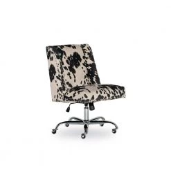 24 in. Width Udder Madness Fabric Task Chair with Adjustable Height by Linon Home Decor