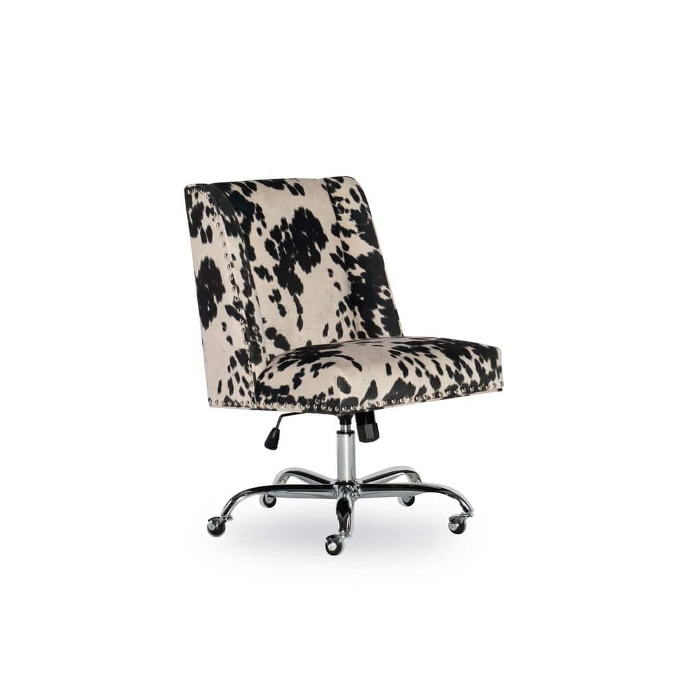 24 in. Width Udder Madness Fabric Task Chair with Adjustable Height by Linon Home Decor 3 24 in. Width Udder Madness Fabric Task Chair with Adjustable Height by Linon Home Decor