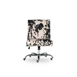 24 in. Width Udder Madness Fabric Task Chair with Adjustable Height by Linon Home Decor 16 24 in. Width Udder Madness Fabric Task Chair with Adjustable Height by Linon Home Decor -Linon Home Decor Shop udder madness linon home decor task chairs 178404blk01u c3 1000