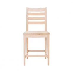 Lindau 39.5 H in. Unfinished Wood Full Back Slat Back Counter-Stool (Carton of 2) by Linon Home Decor -Linon Home Decor Shop unfinished linon home decor bar stools thdac03631 4f 1000