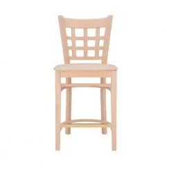 Dixie 37.75 in. H Unfinished Open Grid Back 23.5 in. Seat Height Counter Stool with Solid Wood Frame Seat (Carton of 2) by Linon Home Decor -Linon Home Decor Shop unfinished linon home decor bar stools thdac3856 4f 1000