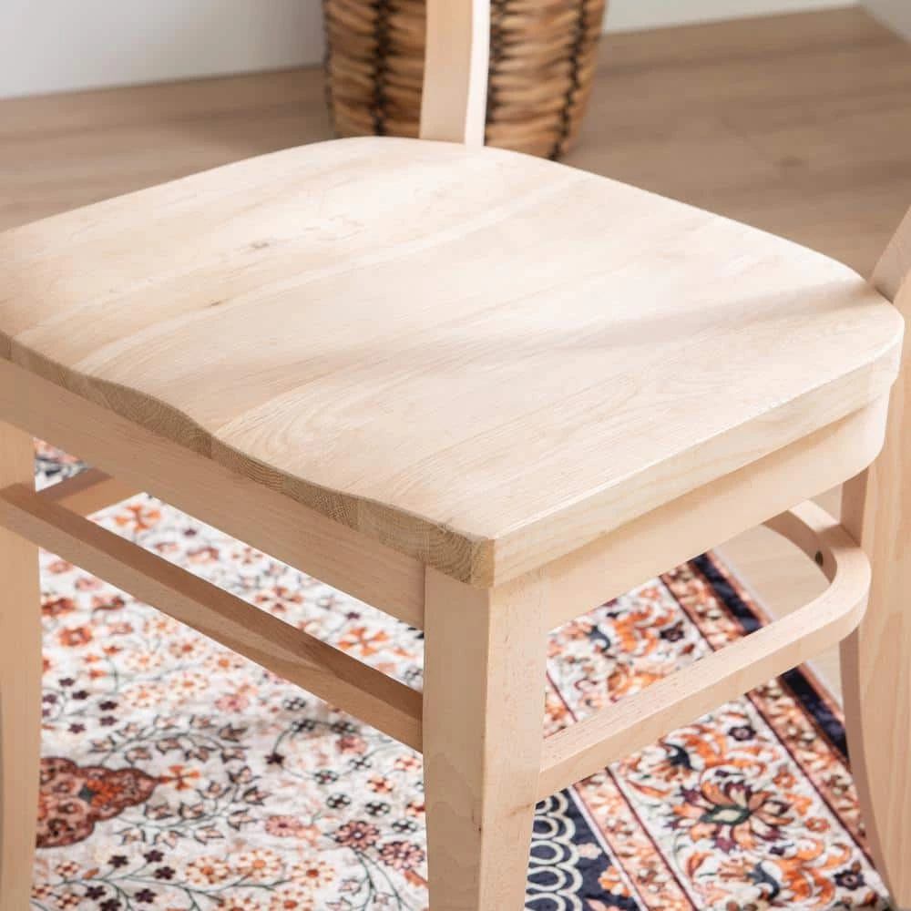 Fallon Unfinished Side Chair (Carton of 2) by Linon Home Decor 5 Fallon Unfinished Side Chair (Carton of 2) by Linon Home Decor - Image 3