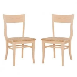 Fallon Unfinished Side Chair (Carton of 2) by Linon Home Decor