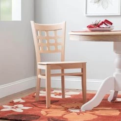 Dixie Unfinished Solid Wood Dining Chair (Carton of 2) by Linon Home Decor -Linon Home Decor Shop unfinished linon home decor dining chairs thdac3855 1f 1000