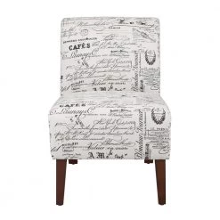 Prima Script Polyester Slipper Chair with Dark Walnut Legs by Linon Home Decor 11 Prima Script Polyester Slipper Chair with Dark Walnut Legs by Linon Home Decor -Linon Home Decor Shop walnut linon home decor accent chairs thd03242 c3 1000