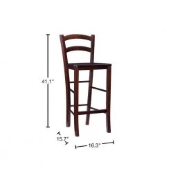 29 in. H Carson Dark Walnut Bar Stool (Set of 2) by Linon Home Decor -Linon Home Decor Shop walnut linon home decor bar stools thd02988 40 1000