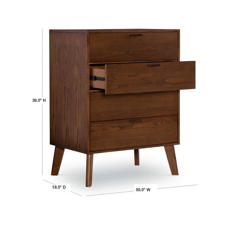 Willis 4-Drawer Chest by Linon Home Decor 4 Willis 4-Drawer Chest by Linon Home Decor - Image 3