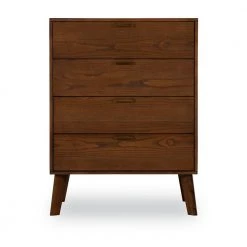 Willis 4-Drawer Chest by Linon Home Decor 16 Willis 4-Drawer Chest by Linon Home Decor -Linon Home Decor Shop walnut linon home decor chest of drawers thd02054 c3 1000
