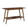 Cannon 47 in. L Rectangle Walnut Wood top Console Table by Linon Home Decor 1 Cannon 47 in. L Rectangle Walnut Wood top Console Table by Linon Home Decor -Linon Home Decor Shop walnut linon home decor console tables thd03595 64 1000