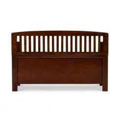 Cynthia Chinese Hardwood MDF Plywood Storage Bench in Walnut by Linon Home Decor 18 Cynthia Chinese Hardwood MDF Plywood Storage Bench in Walnut by Linon Home Decor -Linon Home Decor Shop walnut linon home decor dining benches 83985wal 01 kd u 66 1000