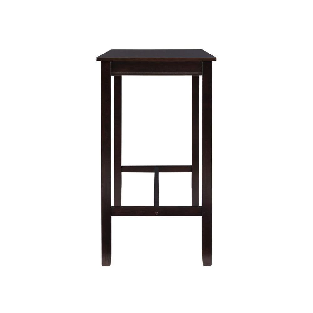 Concord 3-Pieces Walnut and Linen Wood Top Bar Set by Linon Home Decor 10 Concord 3-Pieces Walnut and Linen Wood Top Bar Set by Linon Home Decor - Image 8