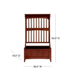 Mission Walnut Hall Tree with Storage by Linon Home Decor 13 Mission Walnut Hall Tree with Storage by Linon Home Decor -Linon Home Decor Shop walnut linon home decor hall trees 84017walc 01 kd u 40 1000