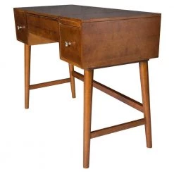 Vera 2-Piece Walnut Vanity Set by Linon Home Decor -Linon Home Decor Shop walnut linon home decor makeup vanities thd01831 4f 1000