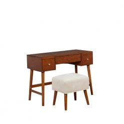 Vera 2-Piece Walnut Vanity Set by Linon Home Decor