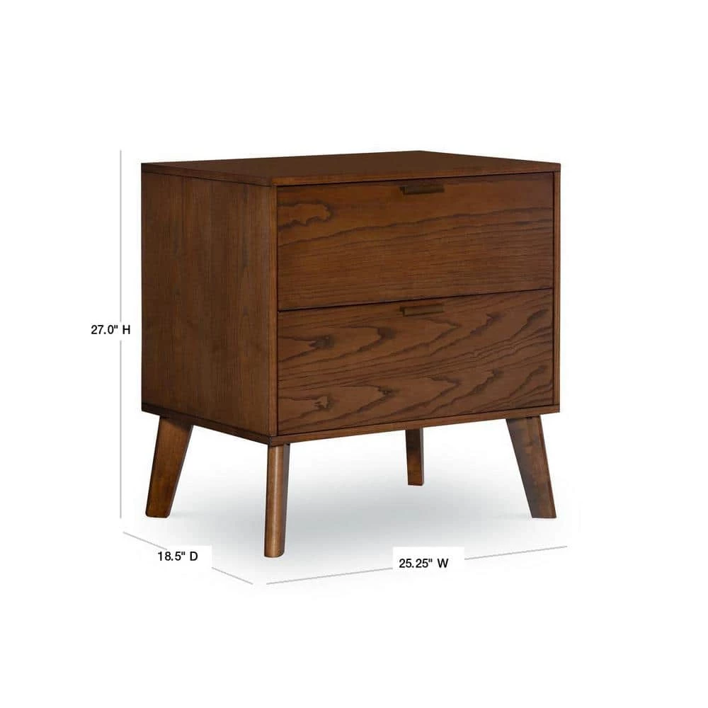 Willis 2-Drawer Nightstand by Linon Home Decor 5 Willis 2-Drawer Nightstand by Linon Home Decor - Image 3