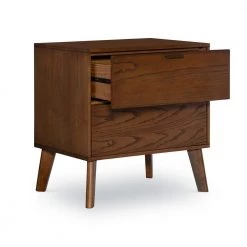 Willis 2-Drawer Nightstand by Linon Home Decor 20 Willis 2-Drawer Nightstand by Linon Home Decor -Linon Home Decor Shop walnut linon home decor nightstands thd02052 4f 1000