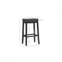 Concord 30 in. H Brown Wood frame Backless 2pk Barstool by Linon Home Decor -Linon Home Decor Shop warm brown linon home decor bar stools thd04102 1f 1000