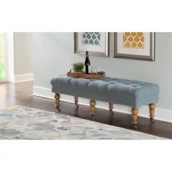 Isabelle Washed Blue Bench by Linon Home Decor 15 Isabelle Washed Blue Bench by Linon Home Decor -Linon Home Decor Shop washed blue linon home decor bedroom benches 368253blu01u 31 1000