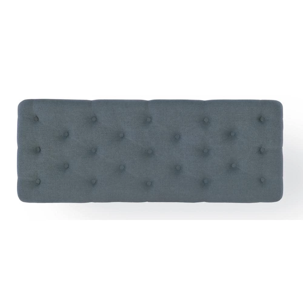 Isabelle Washed Blue Bench by Linon Home Decor 6 Isabelle Washed Blue Bench by Linon Home Decor - Image 4