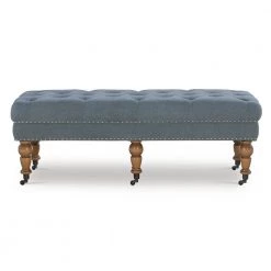 Isabelle Washed Blue Bench by Linon Home Decor 13 Isabelle Washed Blue Bench by Linon Home Decor -Linon Home Decor Shop washed blue linon home decor bedroom benches 368253blu01u c3 1000