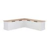 Rockhill Natural and White Backless Nook 62 in. L x 16.50 in. D x 18.25 in. H by Linon Home Decor 2 Rockhill Natural and White Backless Nook 62 in. L x 16.50 in. D x 18.25 in. H by Linon Home Decor -Linon Home Decor Shop white and natural linon home decor dining benches thd03576 64 1000