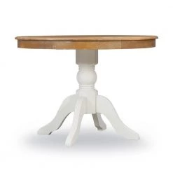 Linon Barnett White and Natural Pedestal Dining Table by Linon Home Decor 12 Linon Barnett White and Natural Pedestal Dining Table by Linon Home Decor -Linon Home Decor Shop white and natural linon home decor kitchen dining tables thd02676 c3 1000