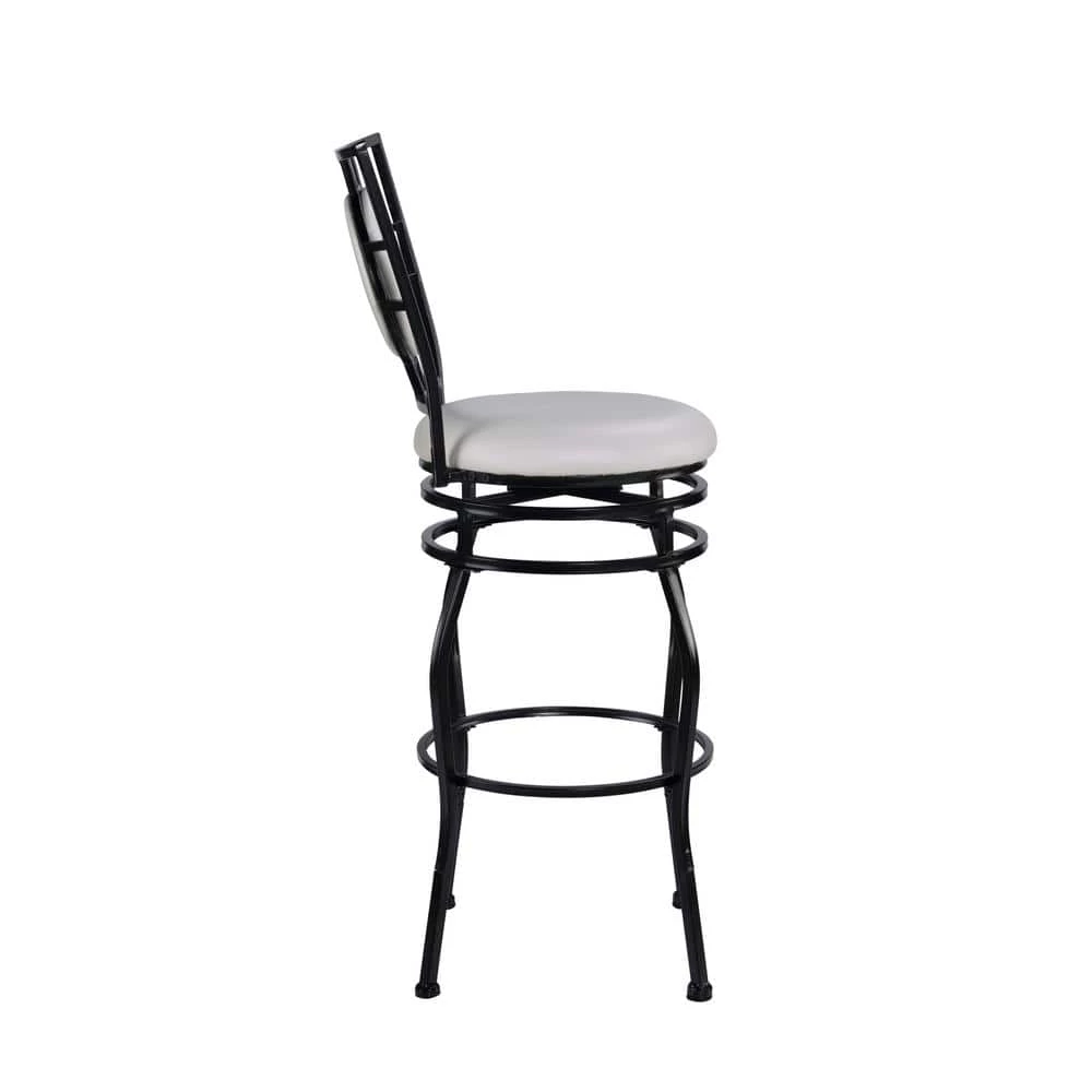 Townsend Adjustable Height Black Cushioned Bar Stool by Linon Home Decor 8 Townsend Adjustable Height Black Cushioned Bar Stool by Linon Home Decor - Image 6