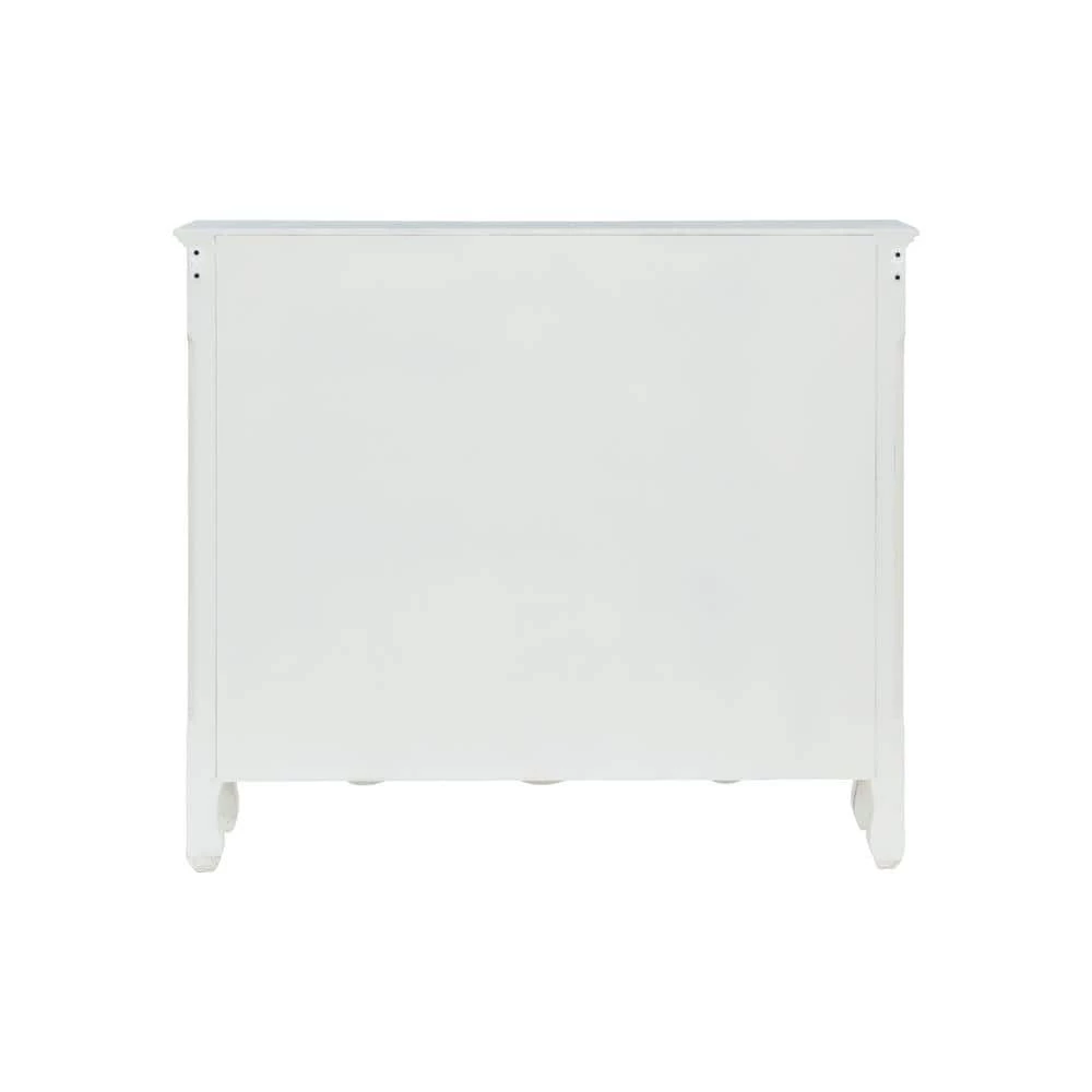 Stroup White Hand-painted 2 Door Console by Linon Home Decor 6 Stroup White Hand-painted 2 Door Console by Linon Home Decor - Image 4