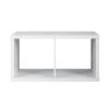 Dillon White 2-Cubby Storage Cabinet by Linon Home Decor -Linon Home Decor Shop white linon home decor accent cabinets thd02653 64 1000