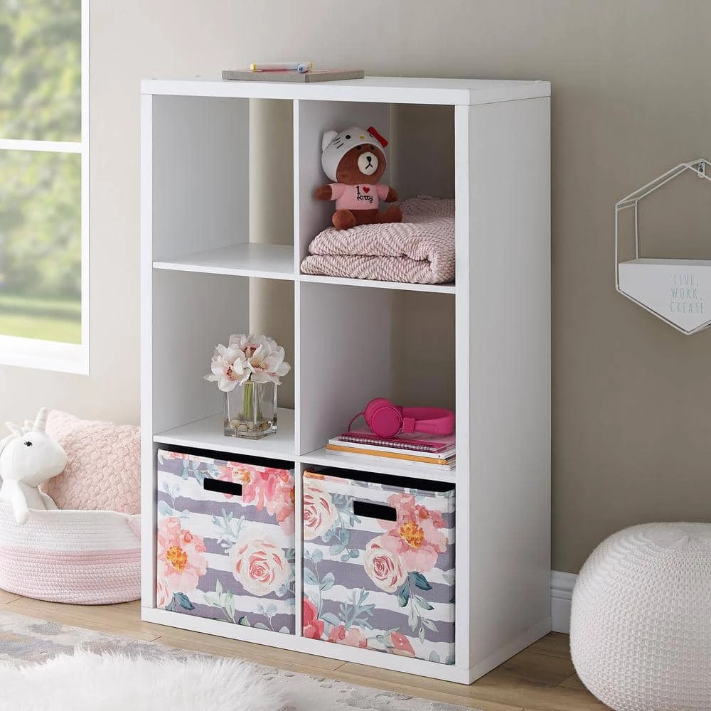 Dillon White 6-Cubby Storage Cabinet by Linon Home Decor 8 Dillon White 6-Cubby Storage Cabinet by Linon Home Decor - Image 6
