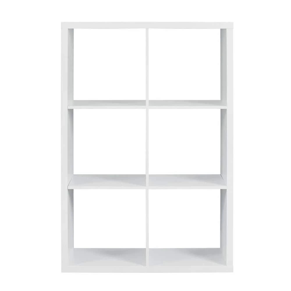 Dillon White 6-Cubby Storage Cabinet by Linon Home Decor 3 Dillon White 6-Cubby Storage Cabinet by Linon Home Decor