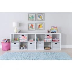 Dillon White 6-Cubby Storage Cabinet by Linon Home Decor 10 Dillon White 6-Cubby Storage Cabinet by Linon Home Decor -Linon Home Decor Shop white linon home decor accent cabinets thd02659 77 1000