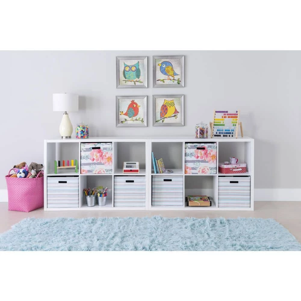 Dillon White 6-Cubby Storage Cabinet by Linon Home Decor 5 Dillon White 6-Cubby Storage Cabinet by Linon Home Decor - Image 3