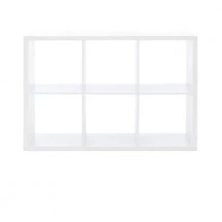 Dillon White 6-Cubby Storage Cabinet by Linon Home Decor 9 Dillon White 6-Cubby Storage Cabinet by Linon Home Decor -Linon Home Decor Shop white linon home decor accent cabinets thd02659 e1 1000