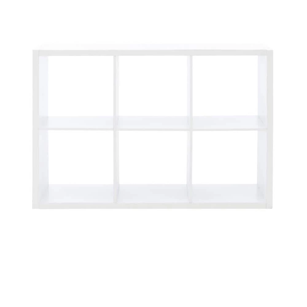 Dillon White 6-Cubby Storage Cabinet by Linon Home Decor 4 Dillon White 6-Cubby Storage Cabinet by Linon Home Decor - Image 2