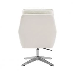 Basin White Swivel White Shera Fabric Seat Accent Chair by Linon Home Decor -Linon Home Decor Shop white linon home decor accent chairs thd04094 66 1000