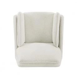 Basin White Swivel White Shera Fabric Seat Accent Chair by Linon Home Decor -Linon Home Decor Shop white linon home decor accent chairs thd04094 a0 1000